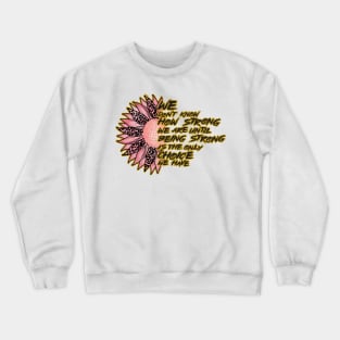 Breast Cancer Awareness Sunflower Crewneck Sweatshirt